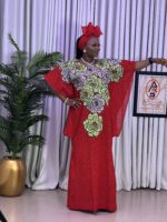 FRANCA LACE X ANKARA DRESS - Image 2
