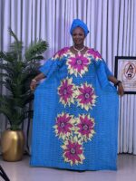 PRISCY LACE X ANKARA DRESS