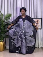 LUXURY ORGANDI BROCADE(Ash)